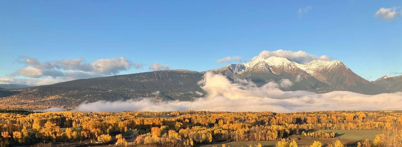 Smithers valley autumn panorama