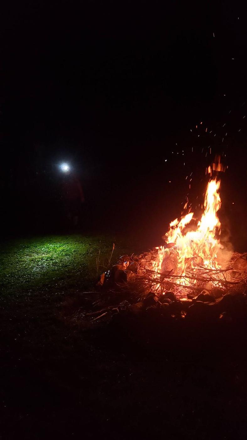 Bonfire at night