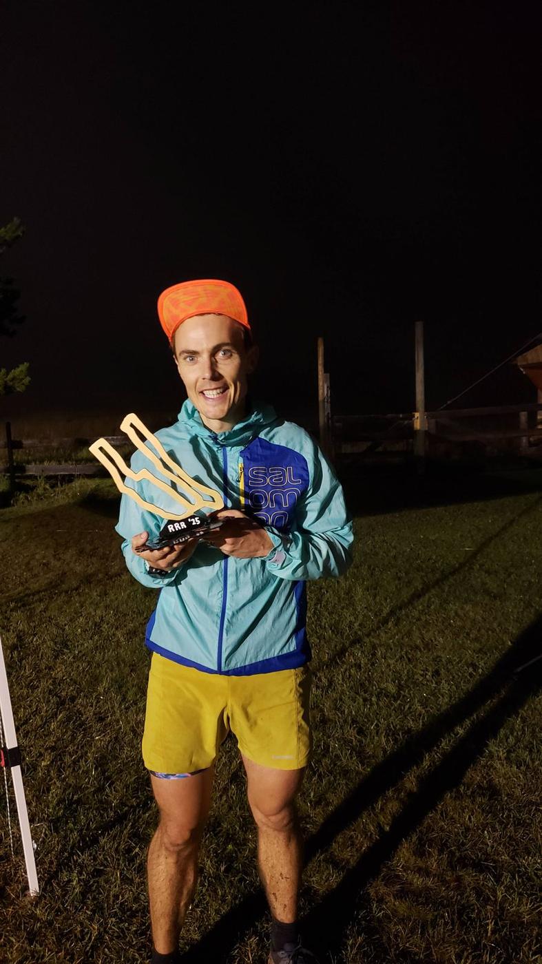 Champion holding trophy