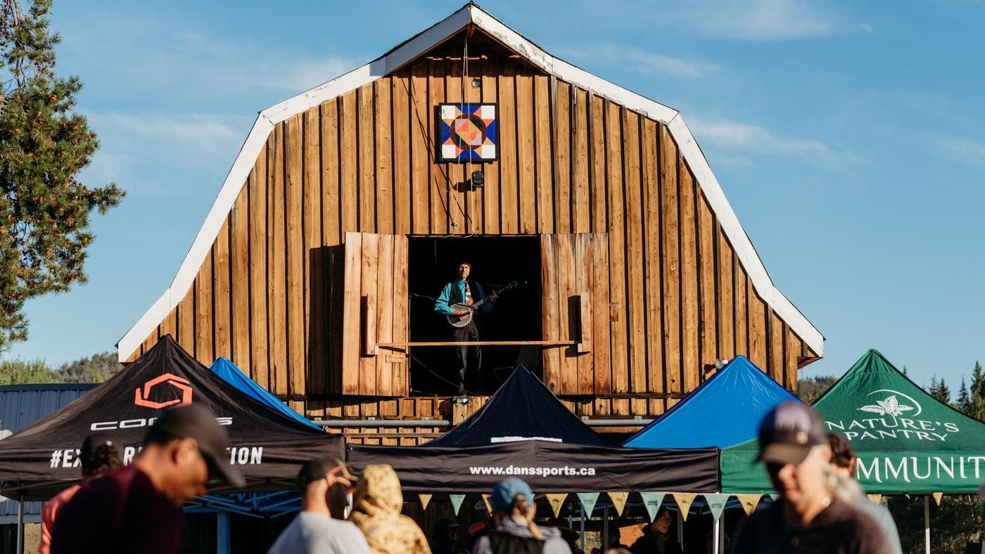 The barn at race HQ