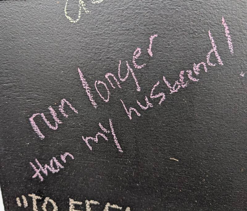 Run longer than my husband!