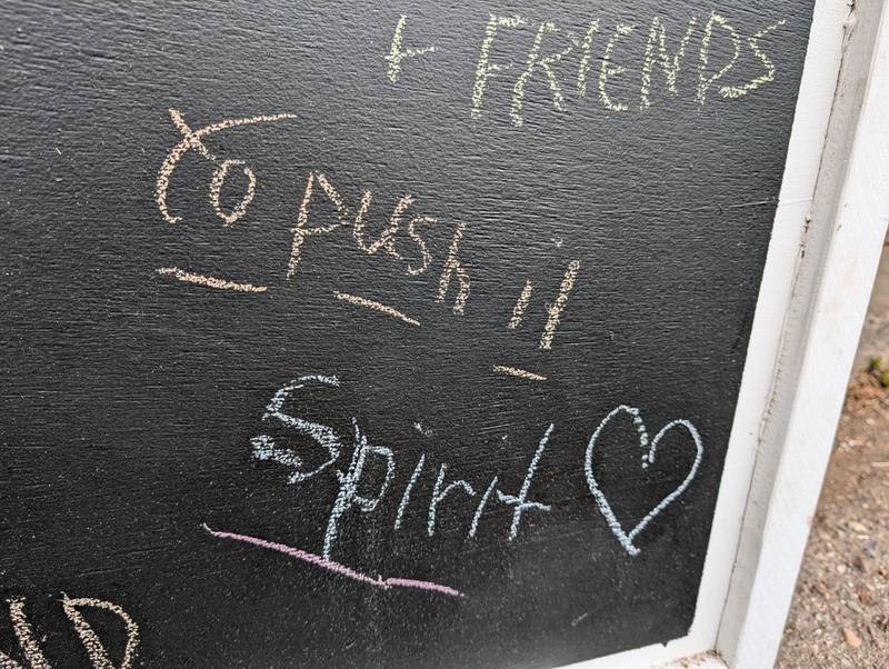 To push it. Spirit. Plus friends