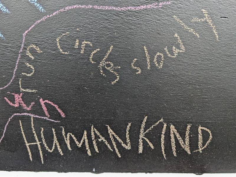 Circle slowly. Humankind