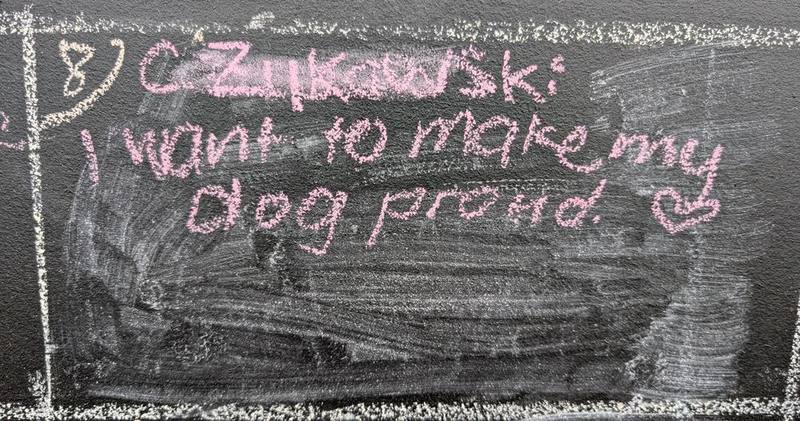 Czukowski: I want to make my dog proud